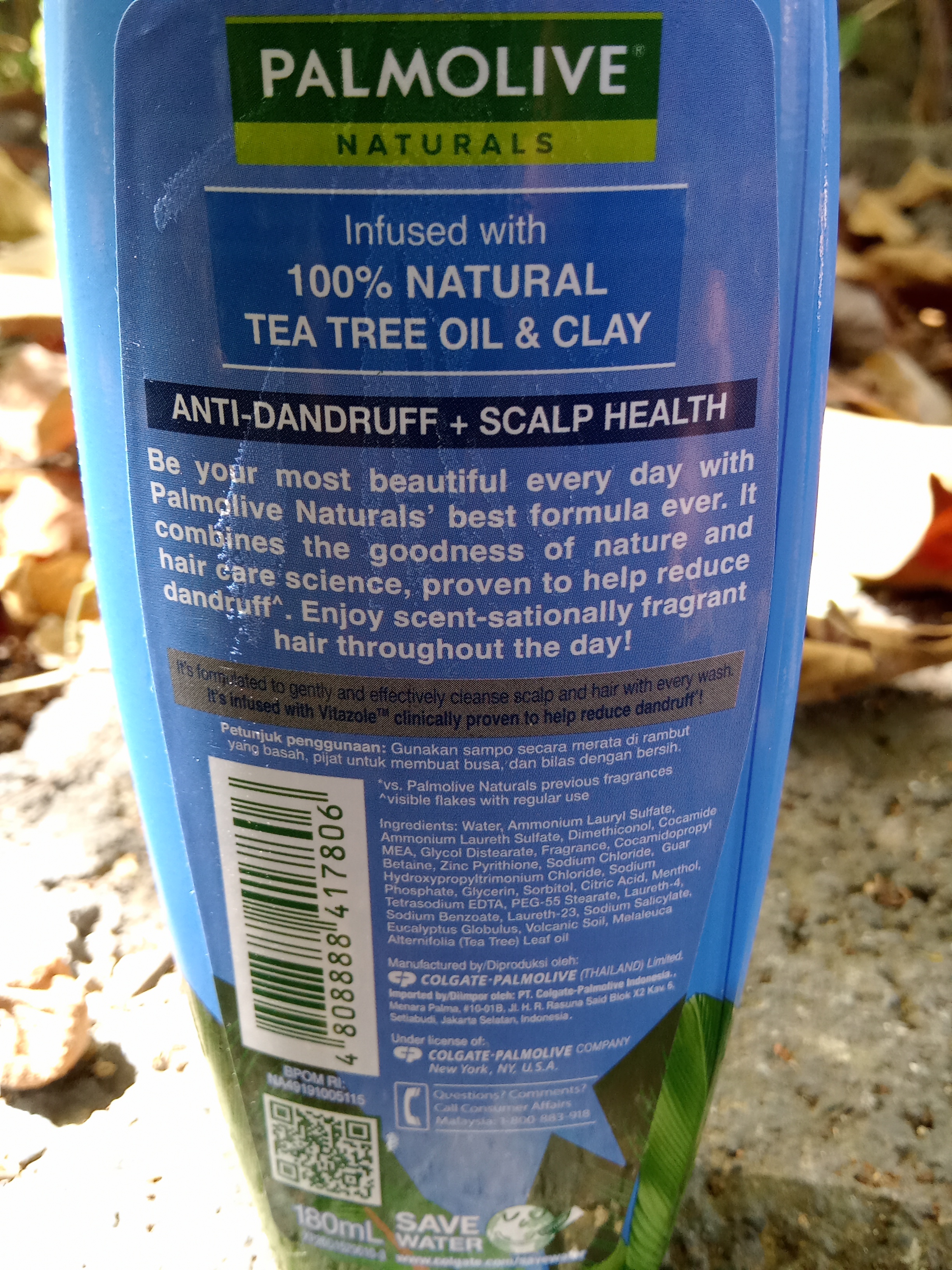 Tea Tree Oil & Clay Palmolive Naturals Shampoo & Conditioner 180ml