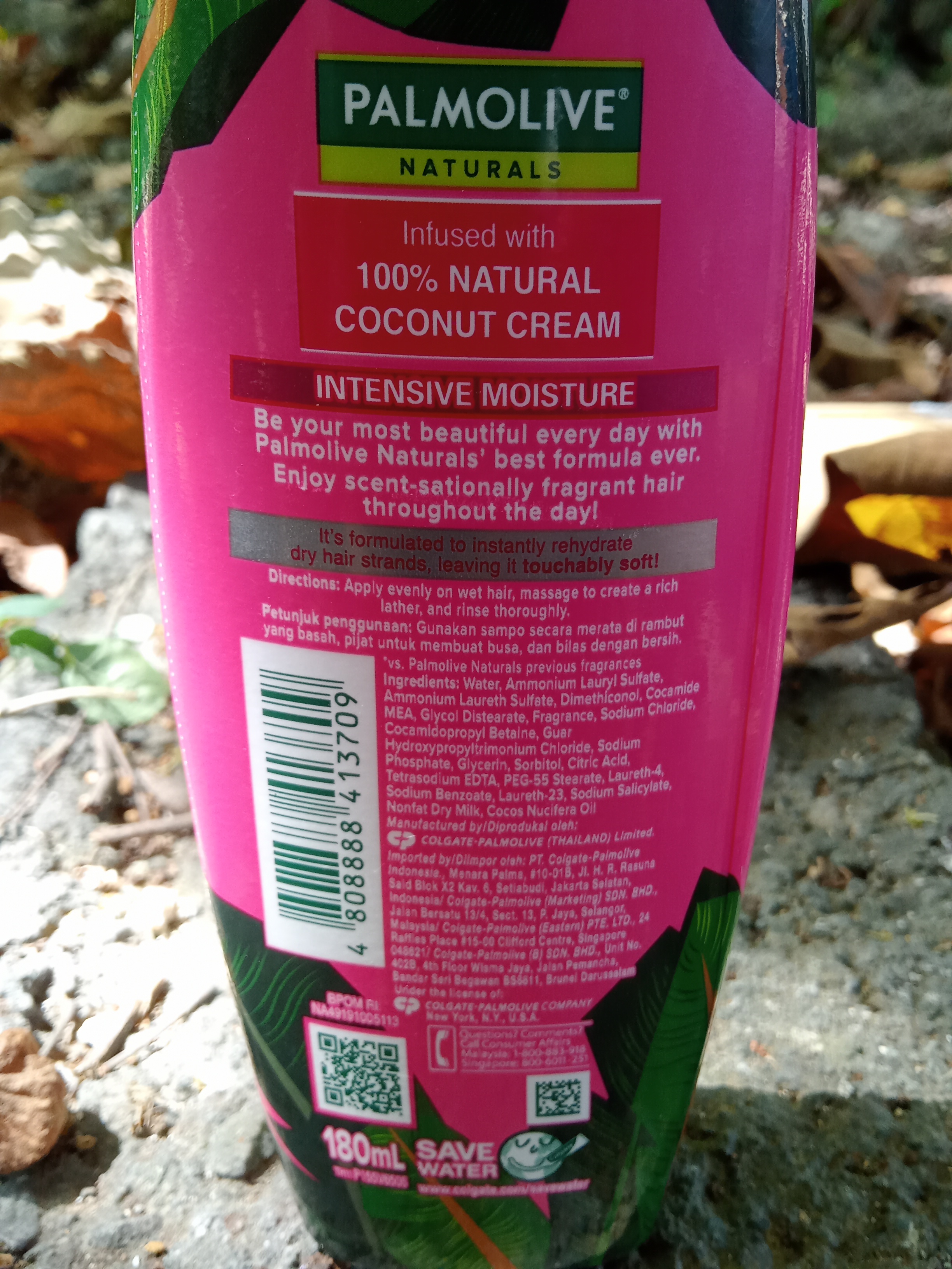 Coconut Cream Palmolive Naturals Shampoo & Conditioner 180ml