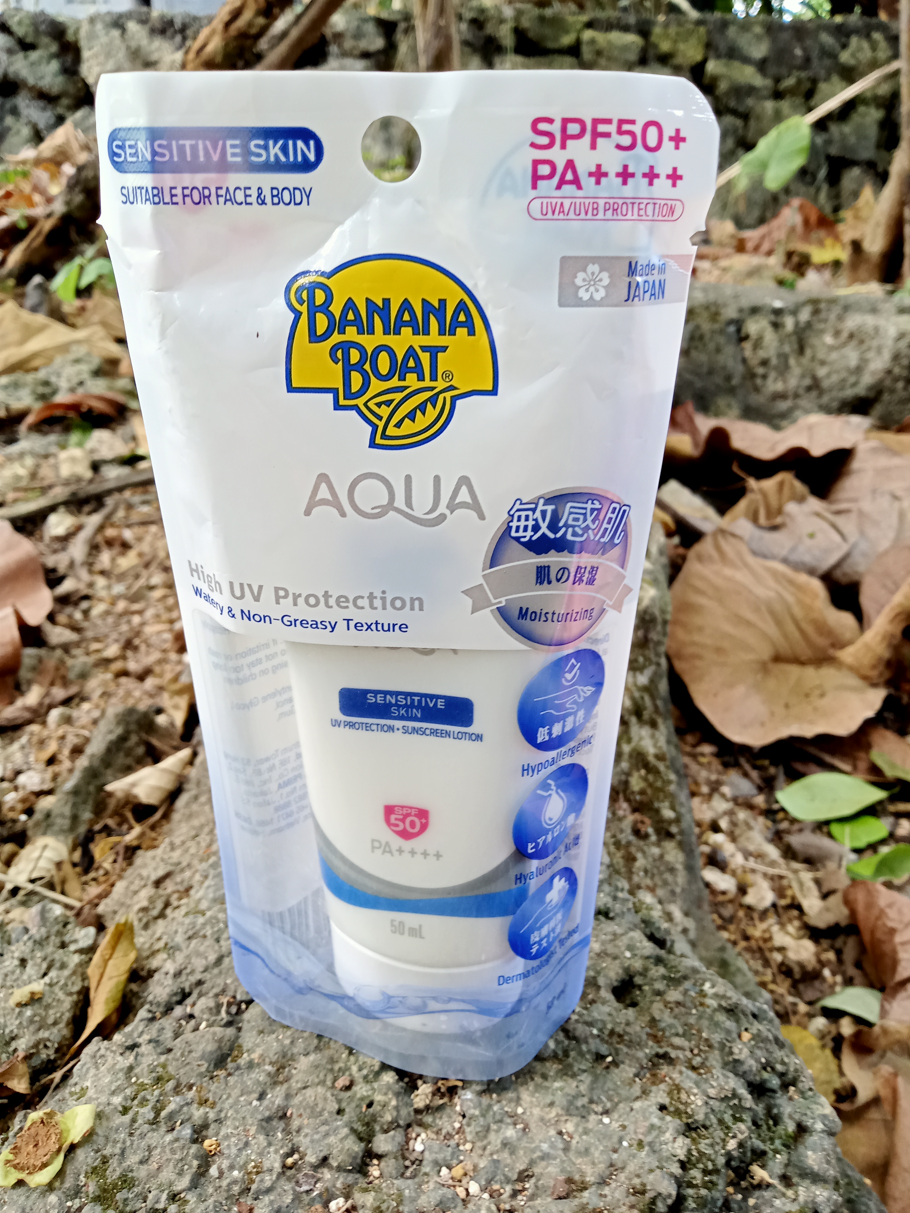 Banana Boat Simply Protect Aqua Sensitive Suncreen Lotion SPF50+ 50ml