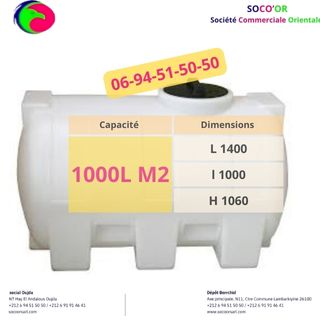 1000 M2 Litres Horizontale 