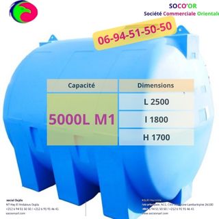 5000 M1 Litres Horizontale 