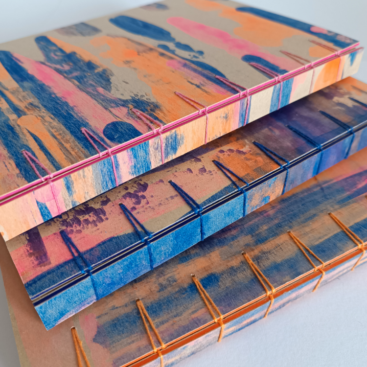 Carnet A5 - Reliure Criss-cross