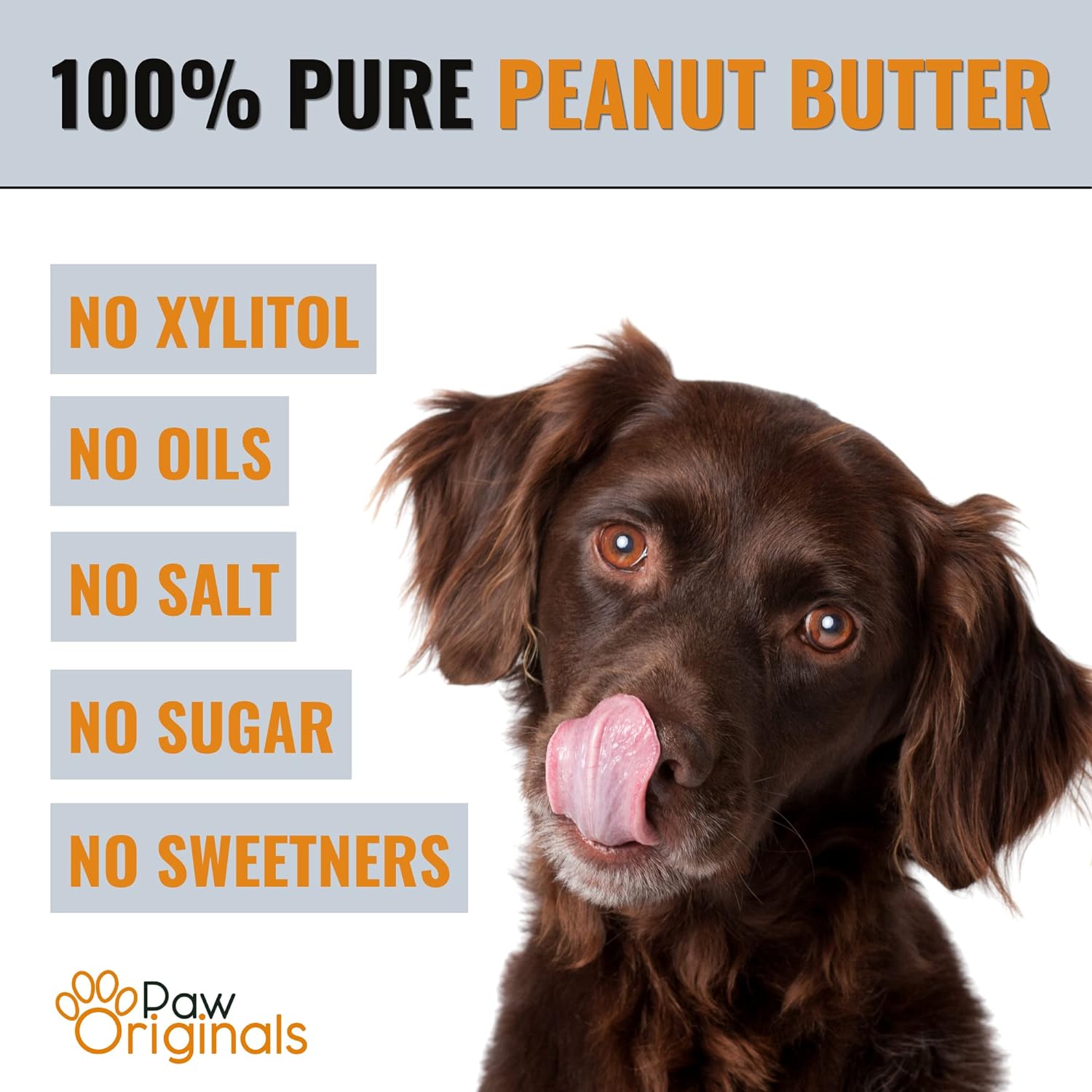 Peanut Butter For Dogs & Puppy - Only Brand With No Added Oil! - No Sugar, Salt, Xylitol - 100% Pure Formulated Treat For Dogs - 100% Protein, Wheat & Gluten Free