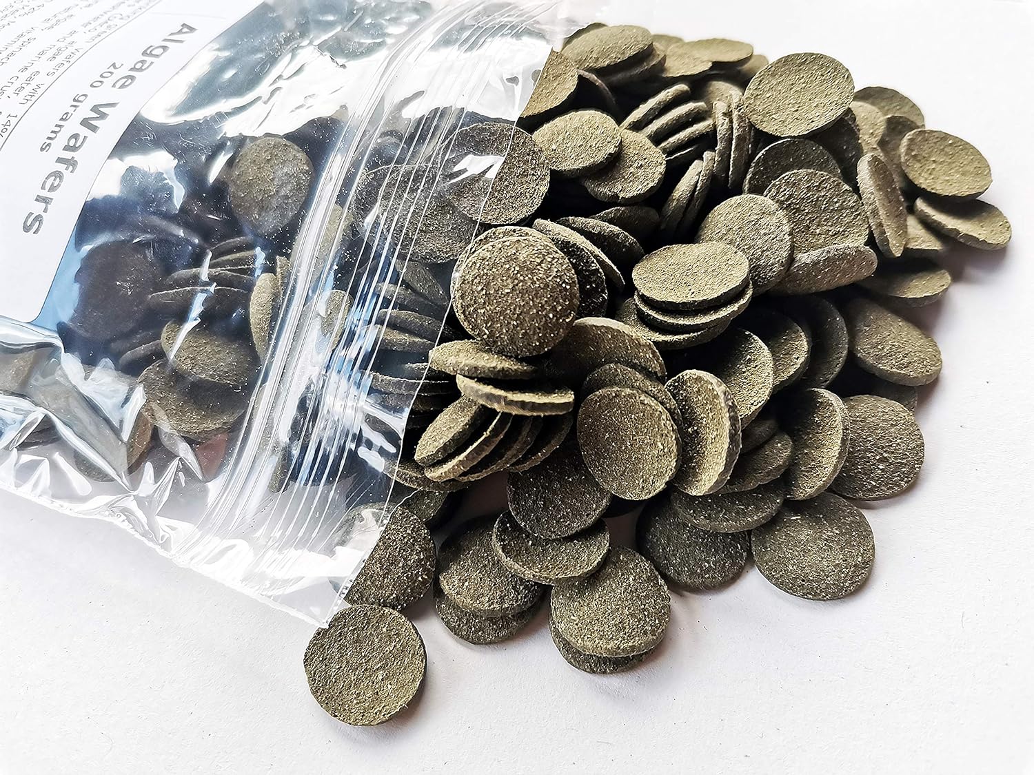  (200g) Super Aquarium Vegetable Spirulina Algae Sinking Wafers Bottom Feeders, Catfish, Pleco Tropical Fish Food