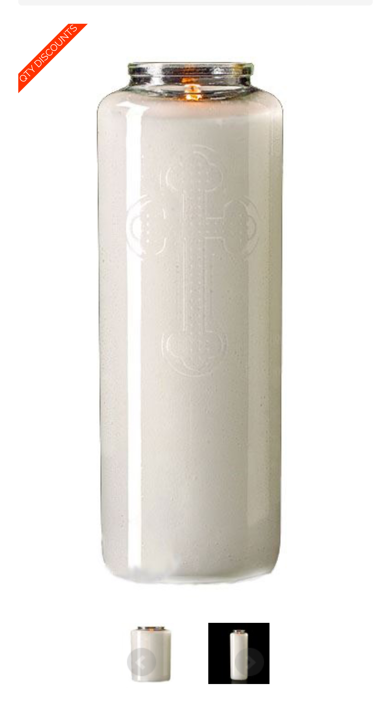 White Religious Candle