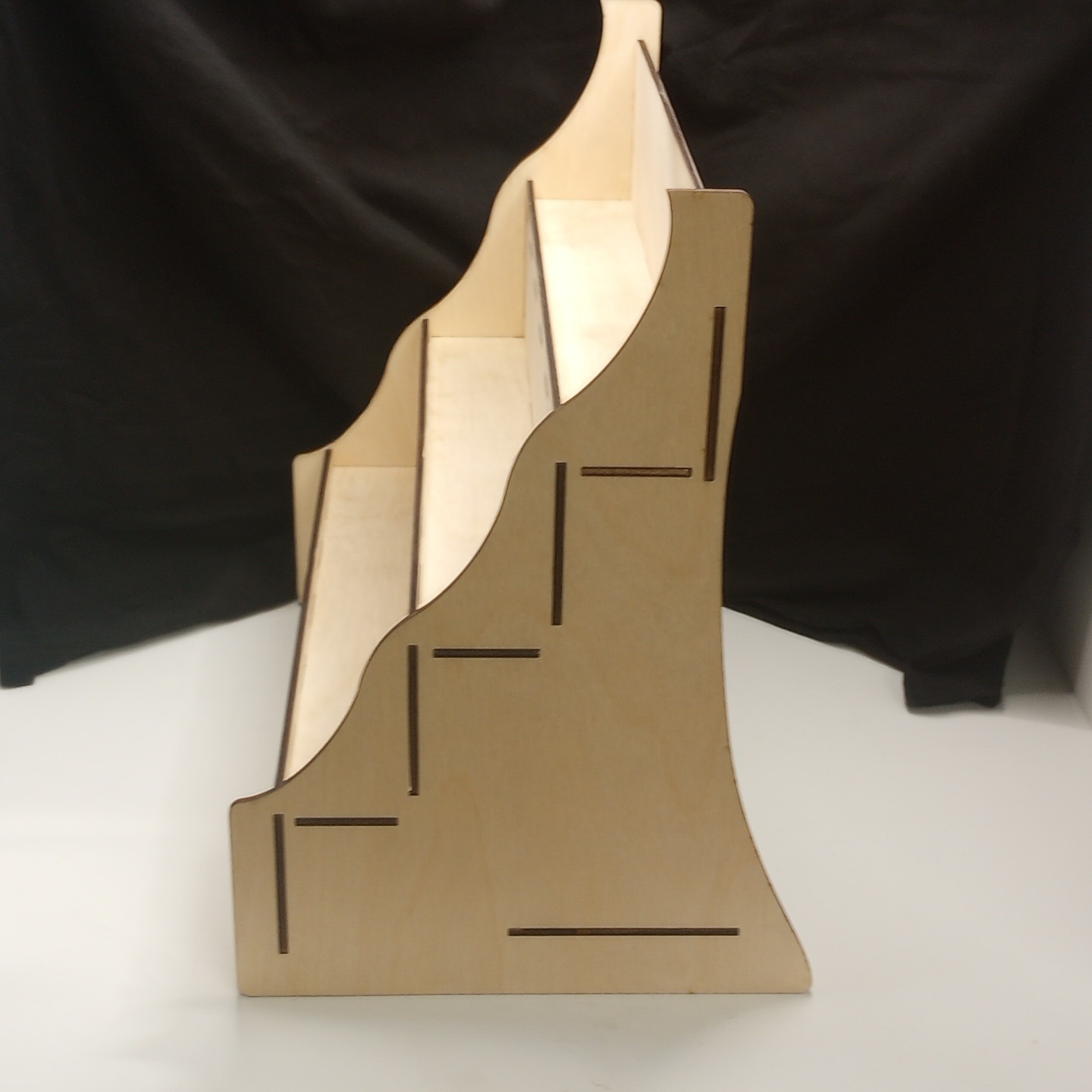Wooden display shelf and Hexagon unit