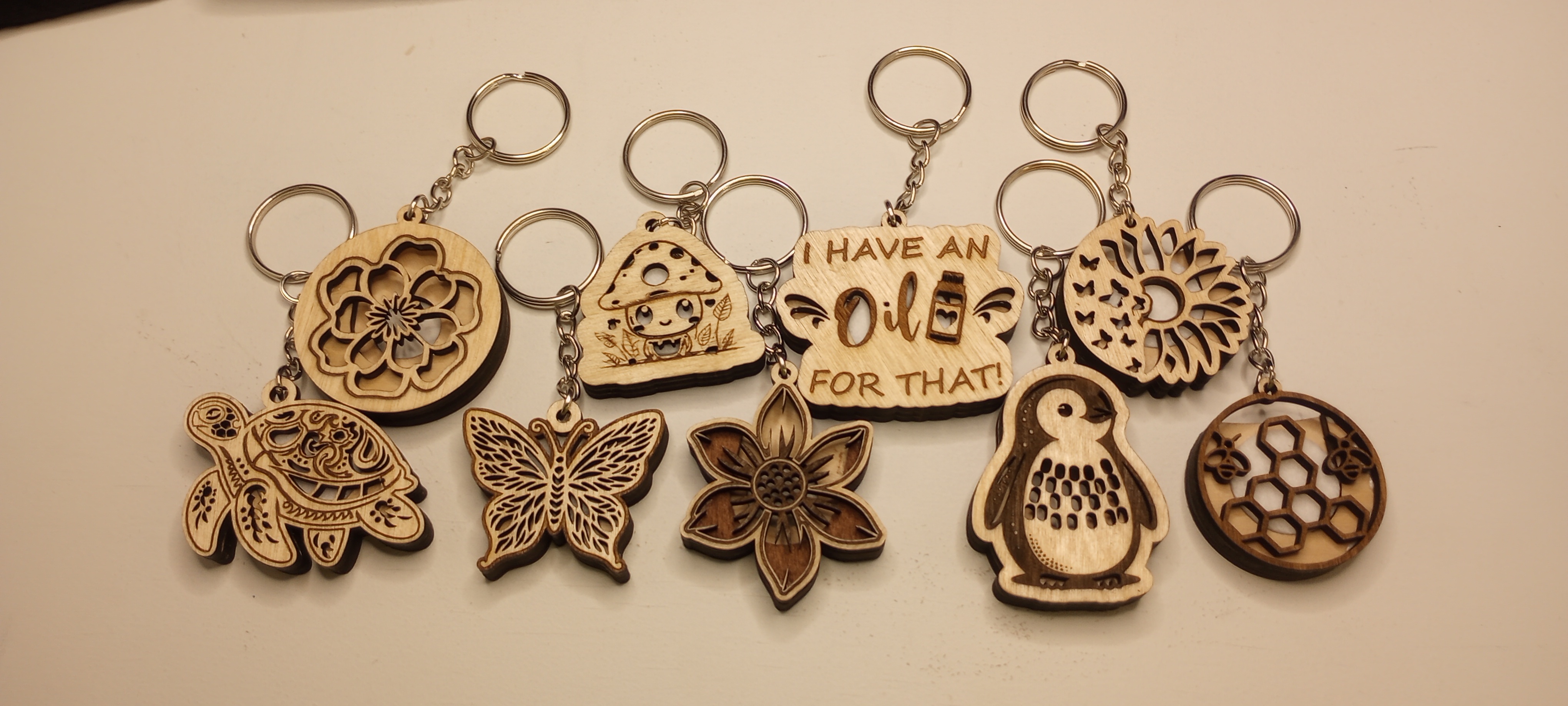 Essential oil Key chain file