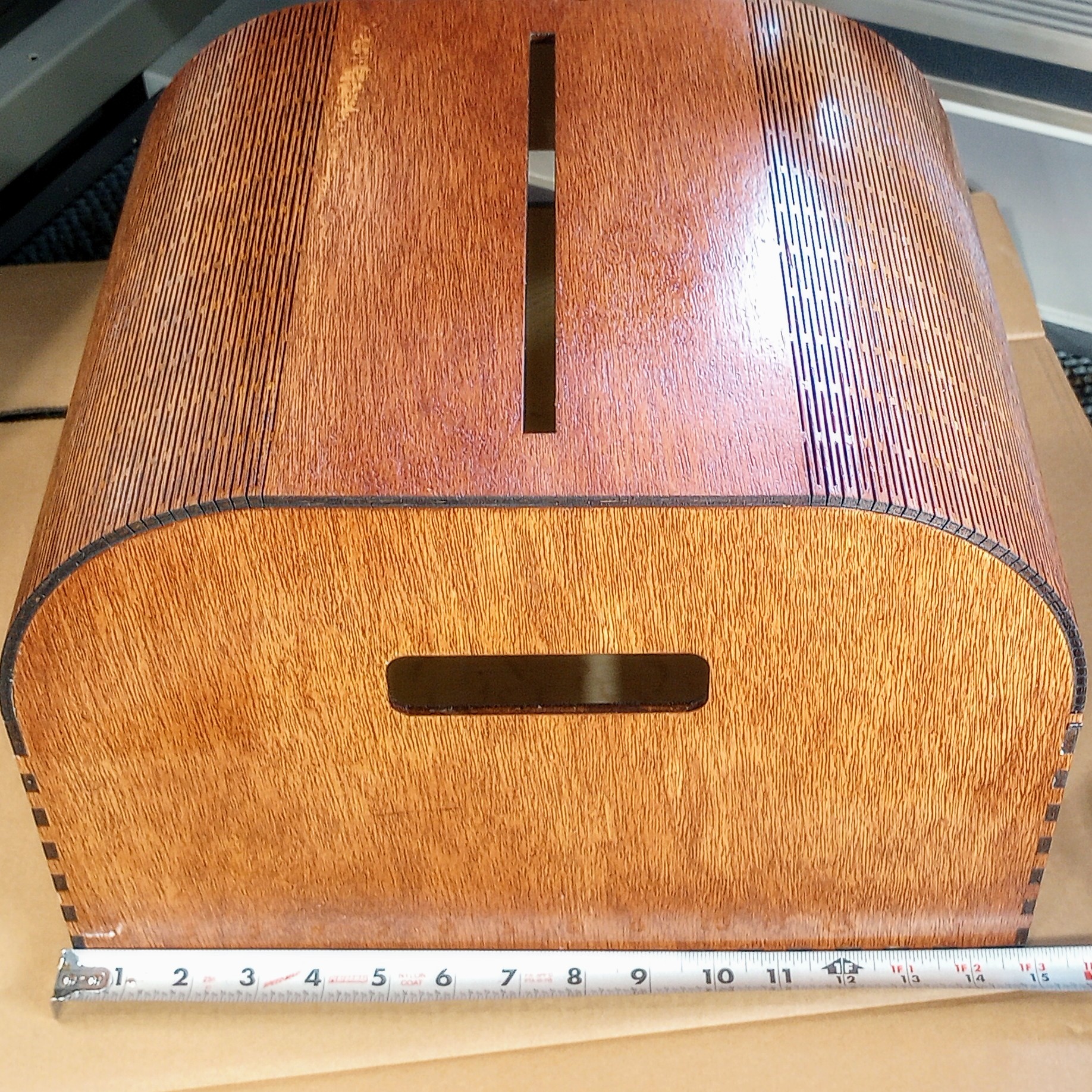 Wooden Card Receiving Box