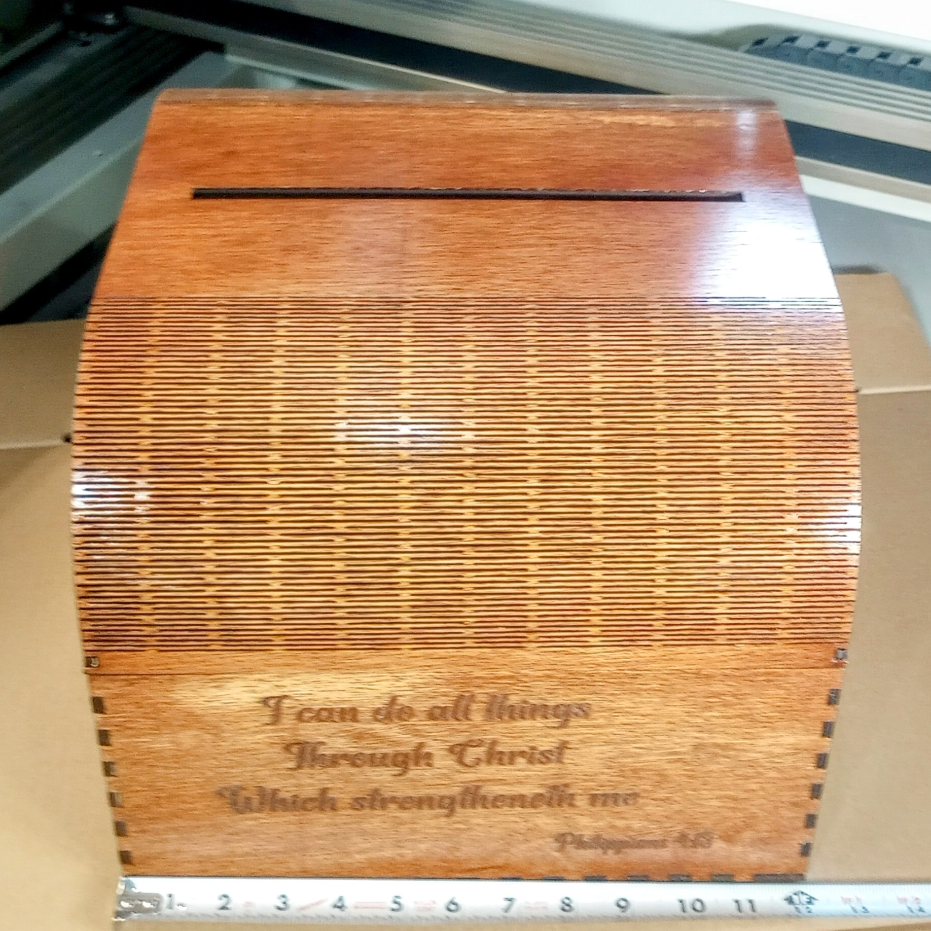 Wooden Card Receiving Box