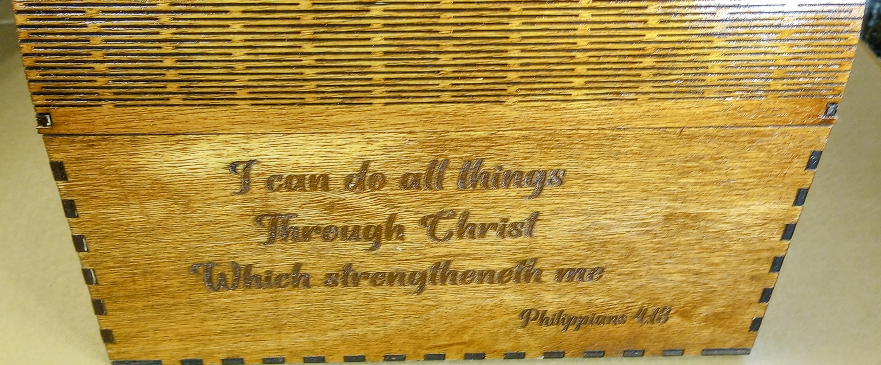 Wooden Card Receiving Box