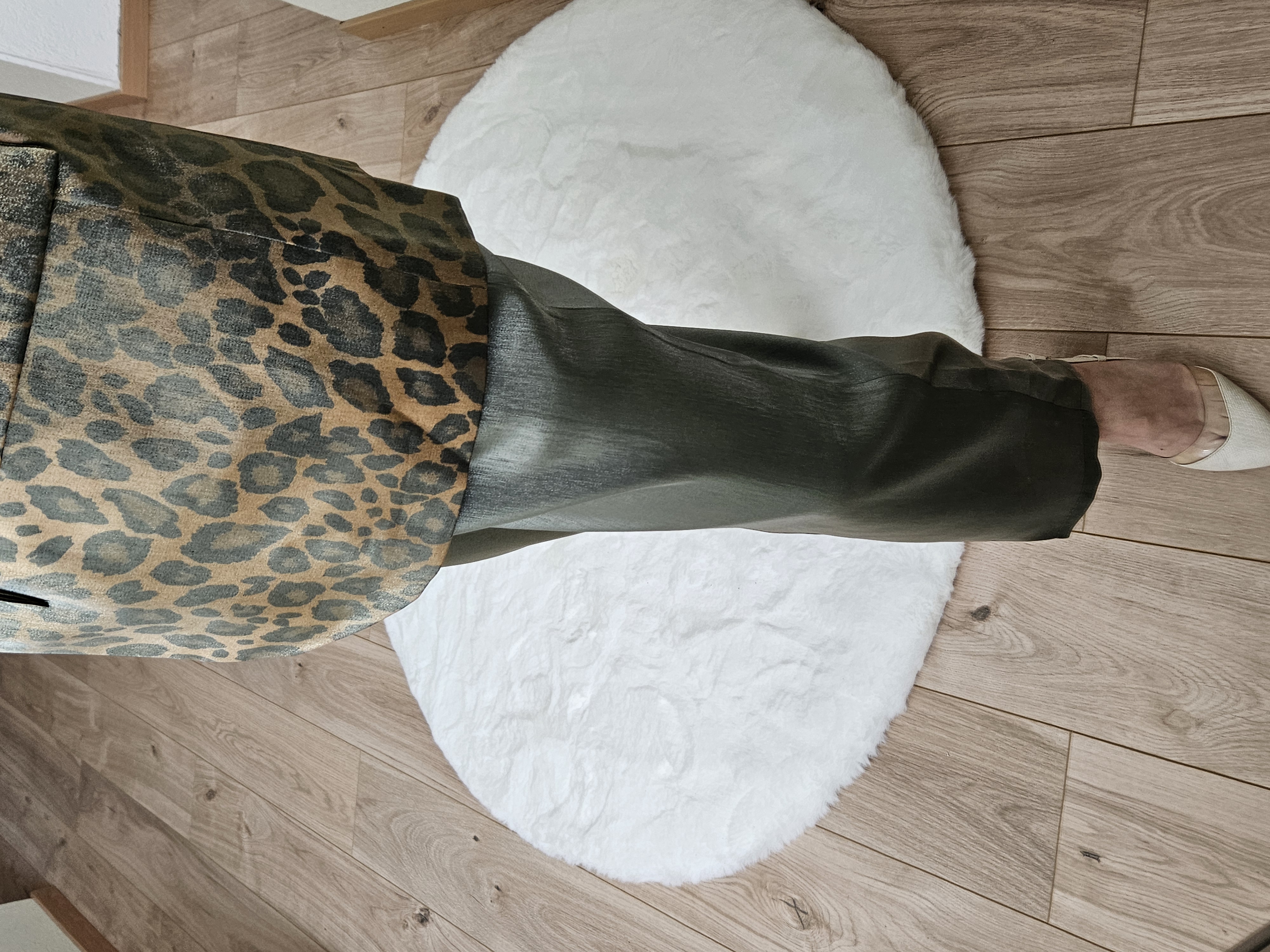 Ensemble blazer et pantalon vert