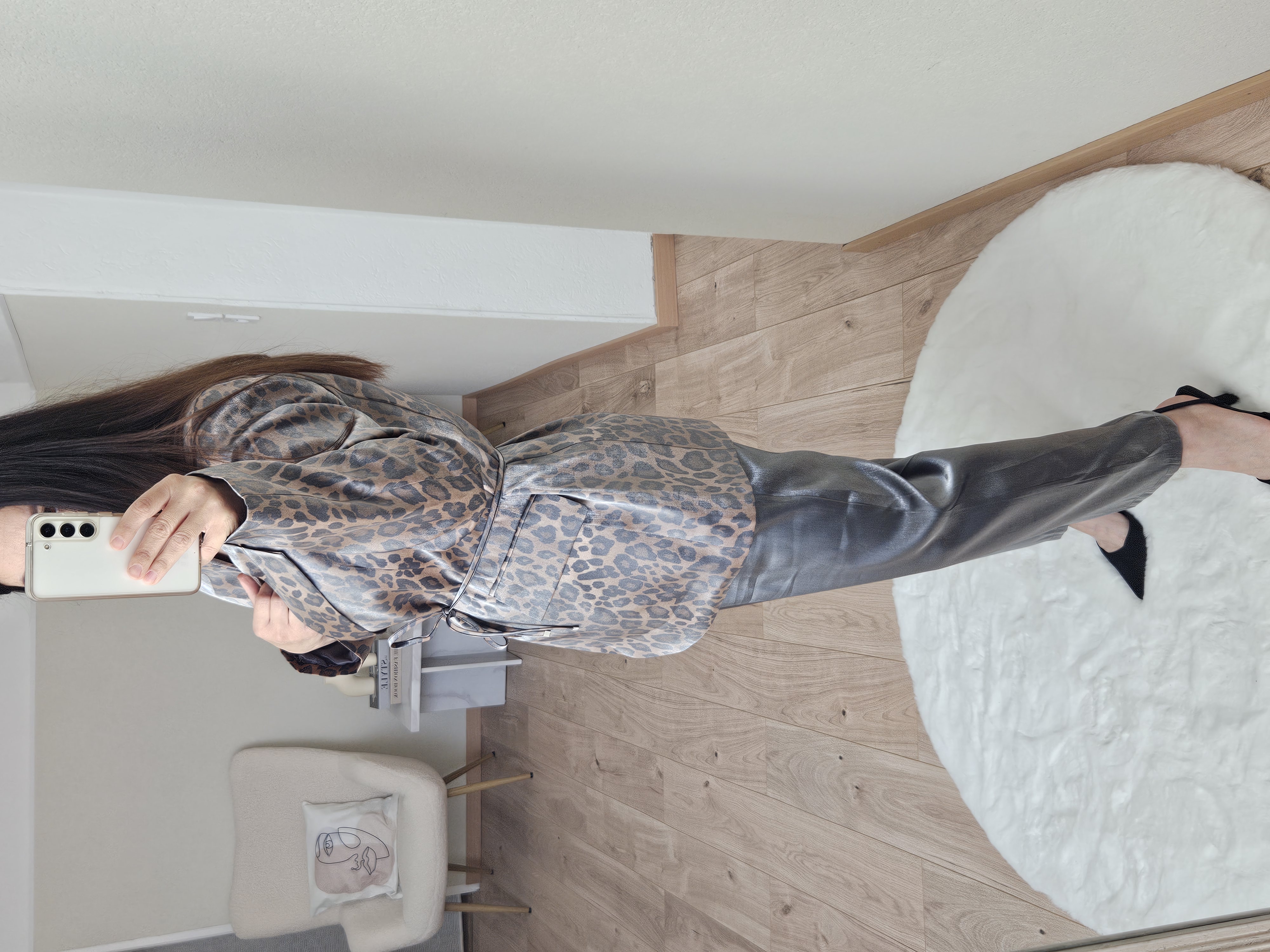 Ensemble blazer et pantalon gris