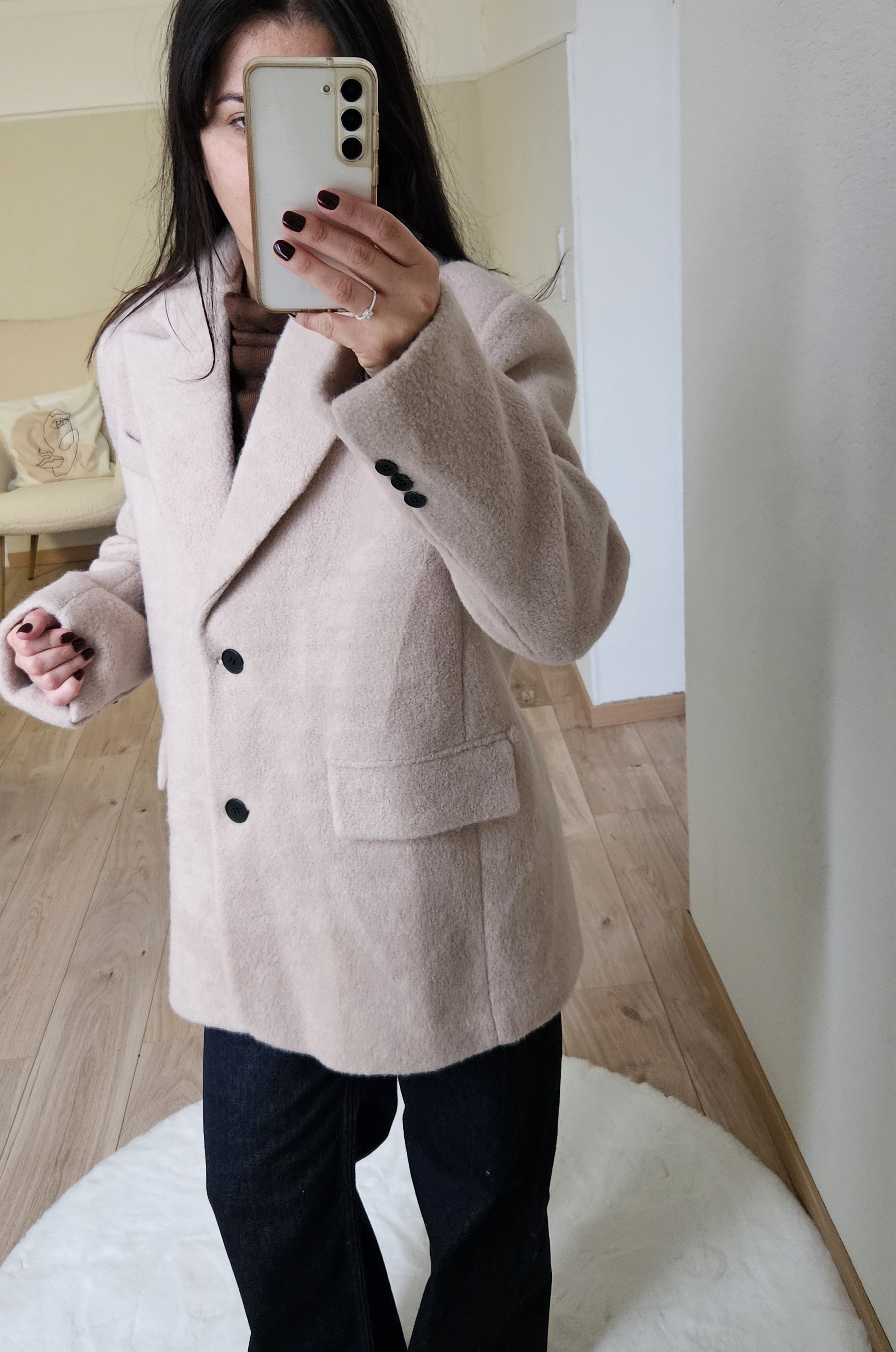 Le blazer oversize en peluche