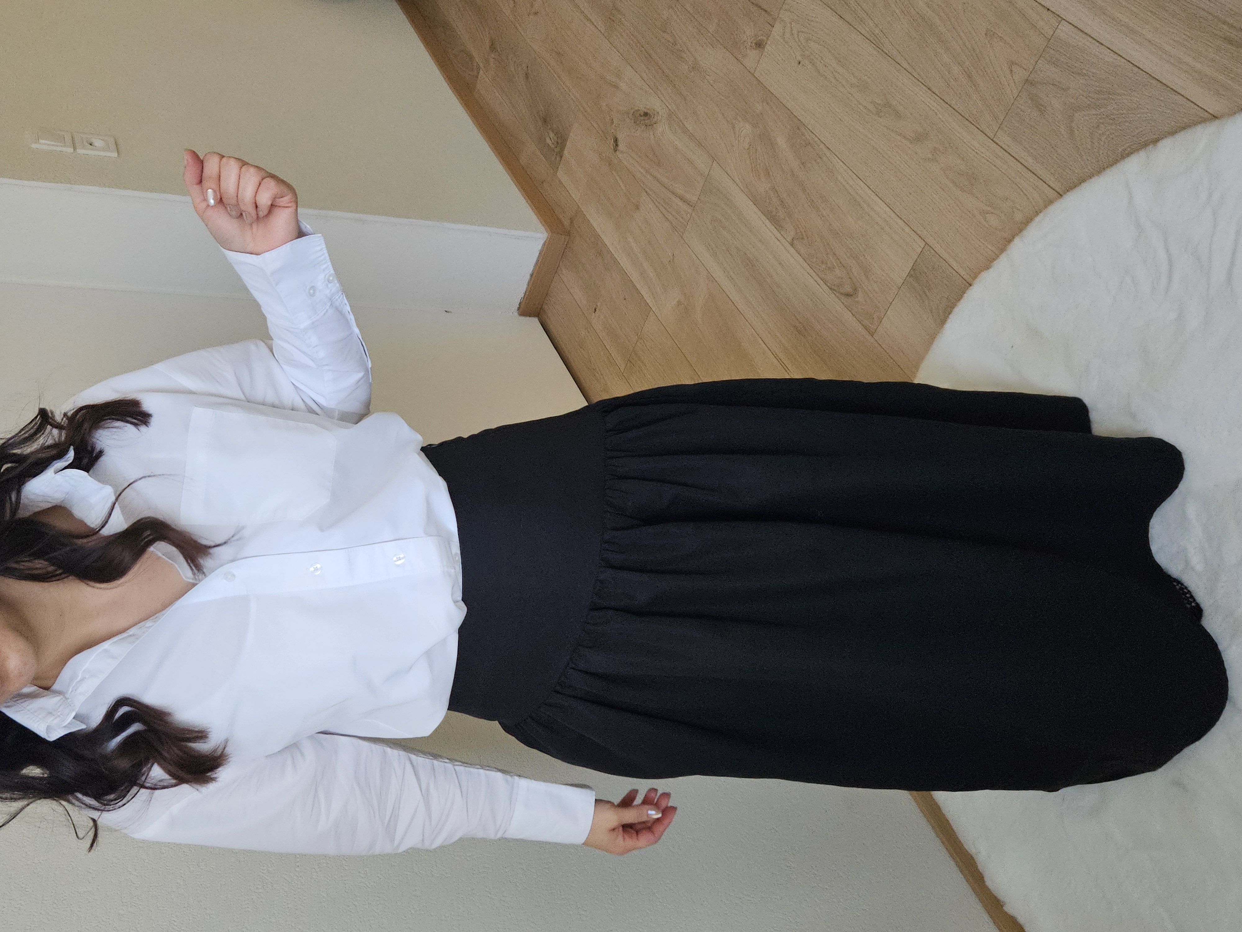 Jupe longue asymétrique