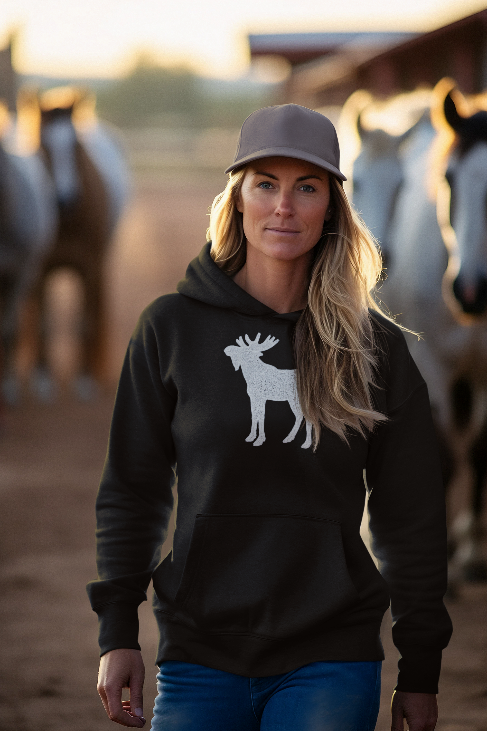 Moose Chenille Hoodie