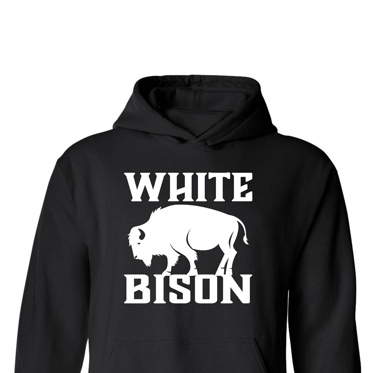 White Bison Large Square Hoodie