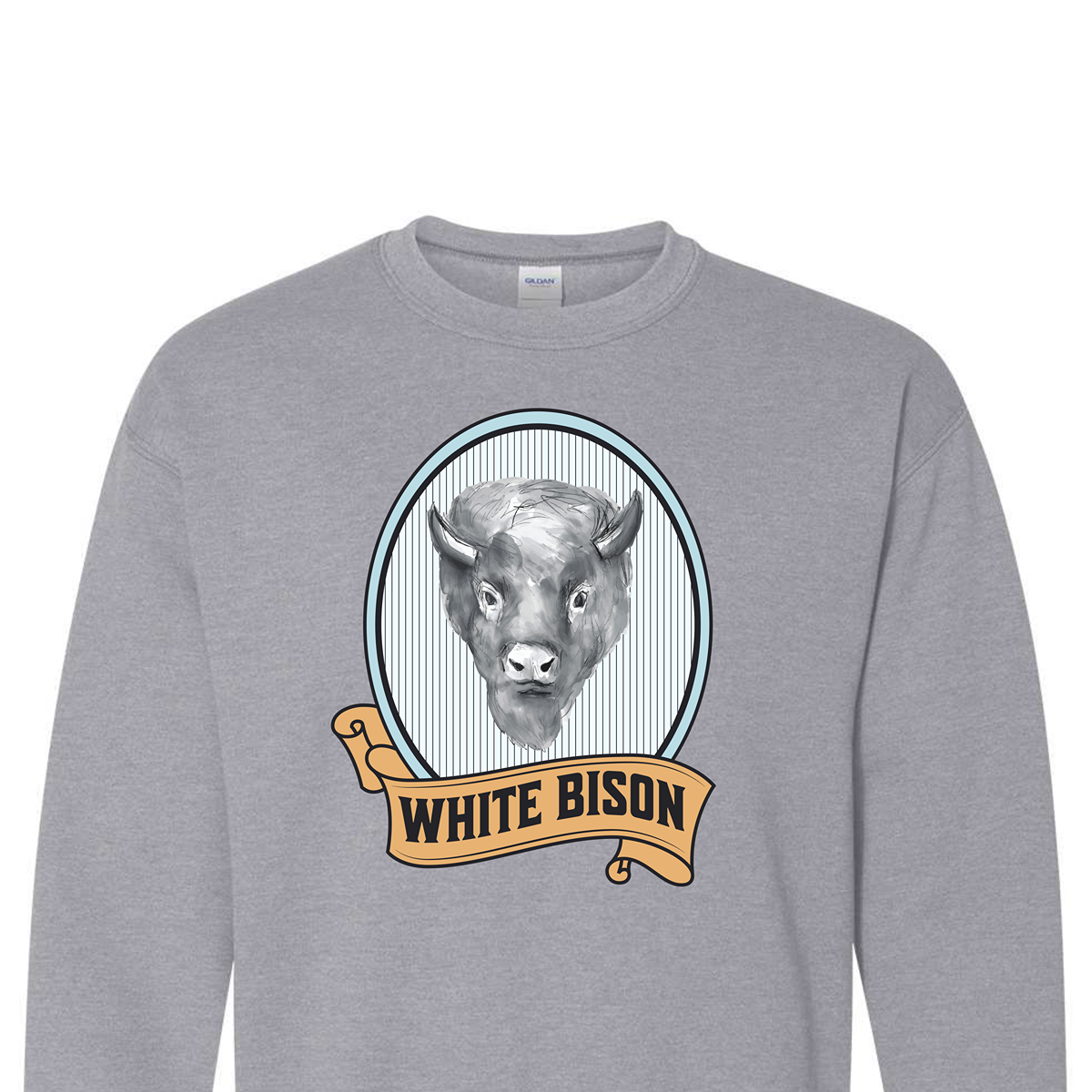 White Bison Retro Sweatshirt
