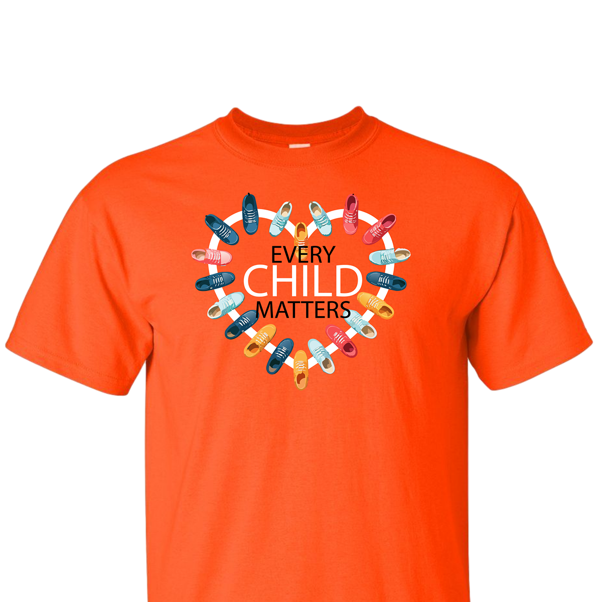"Every Child Matters" Shoes and Heart T-Shirt