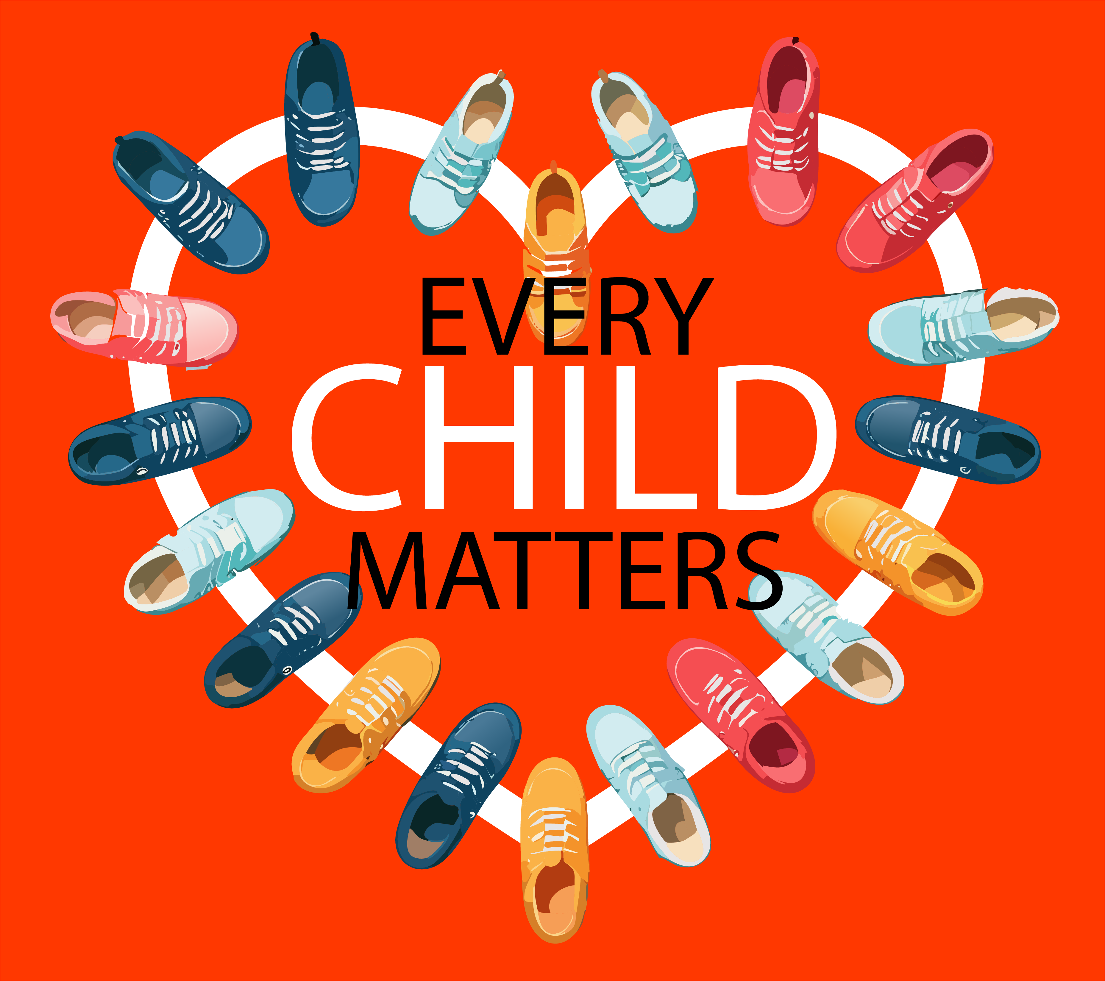 "Every Child Matters" Shoes and Heart Hoodie