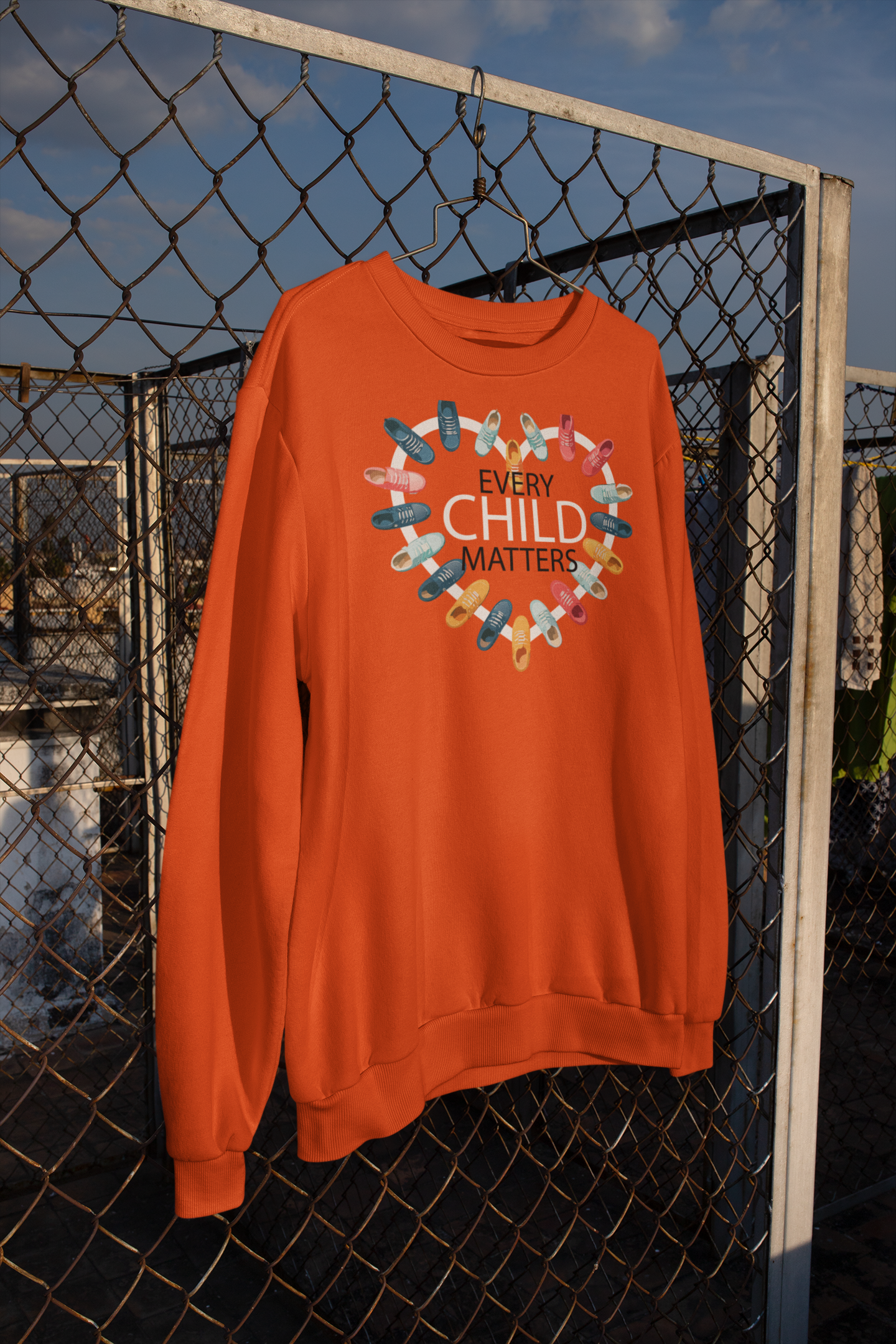 "Every Child Matters" Shoes and Heart Sweatshirt