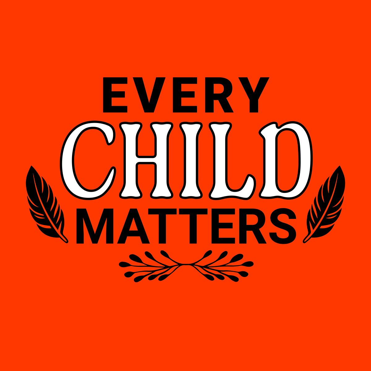 "Every Child Matters" with Feathers T-shirt