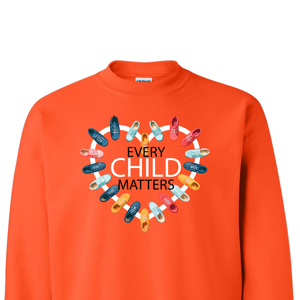 "Every Child Matters" Shoes and Heart Sweatshirt
