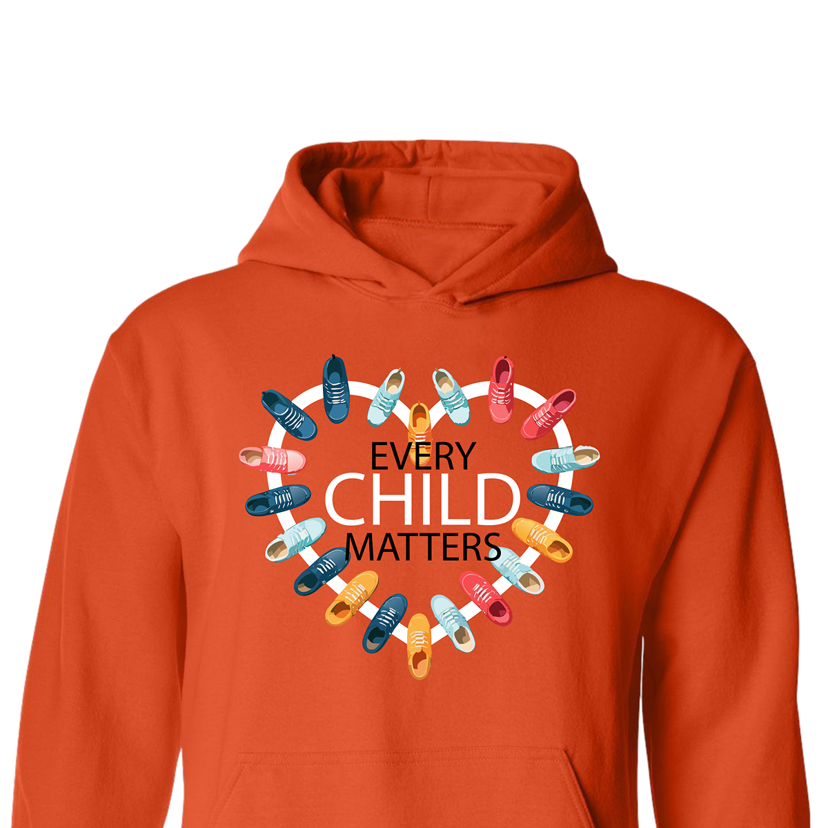 "Every Child Matters" Shoes and Heart Hoodie