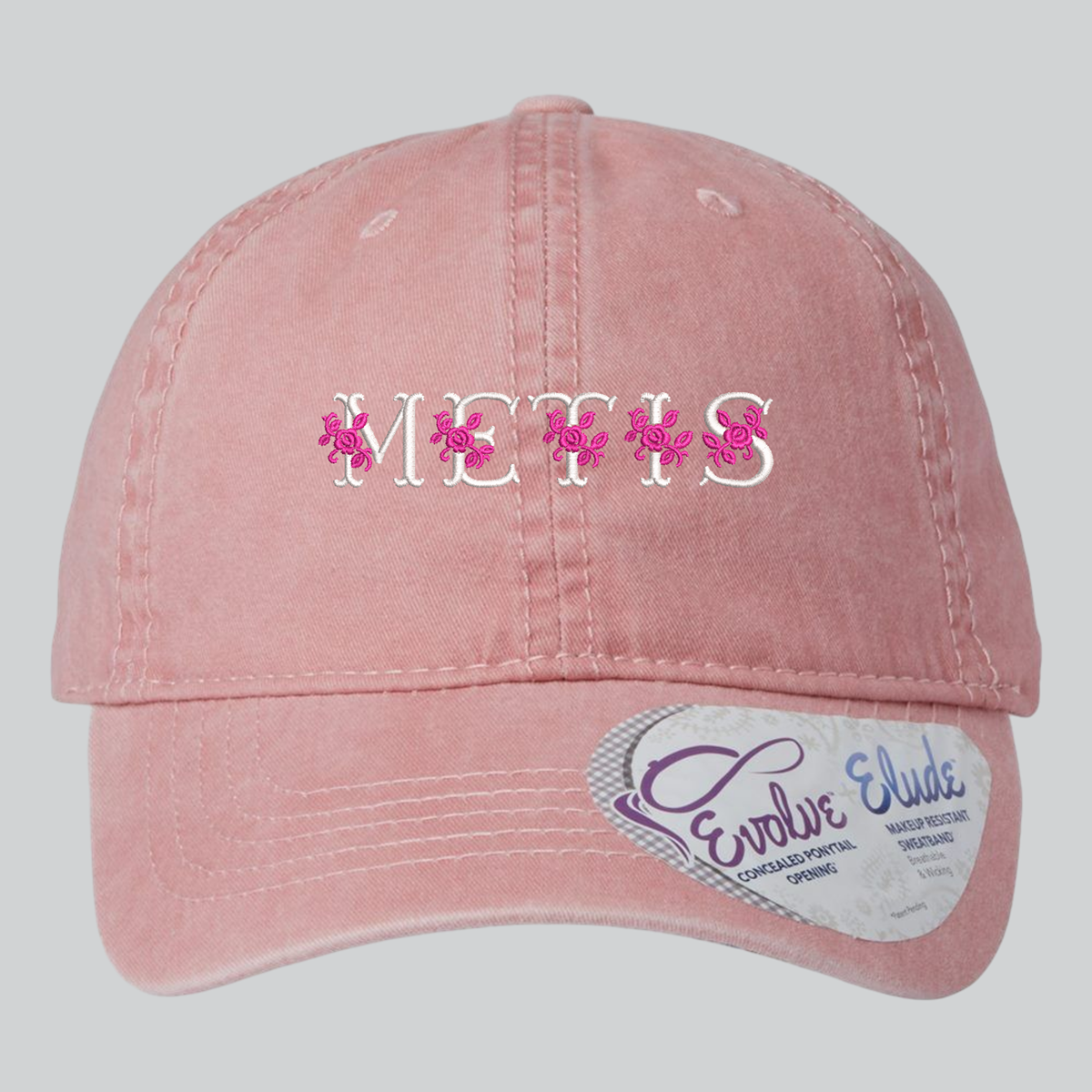 METIS text with flowers