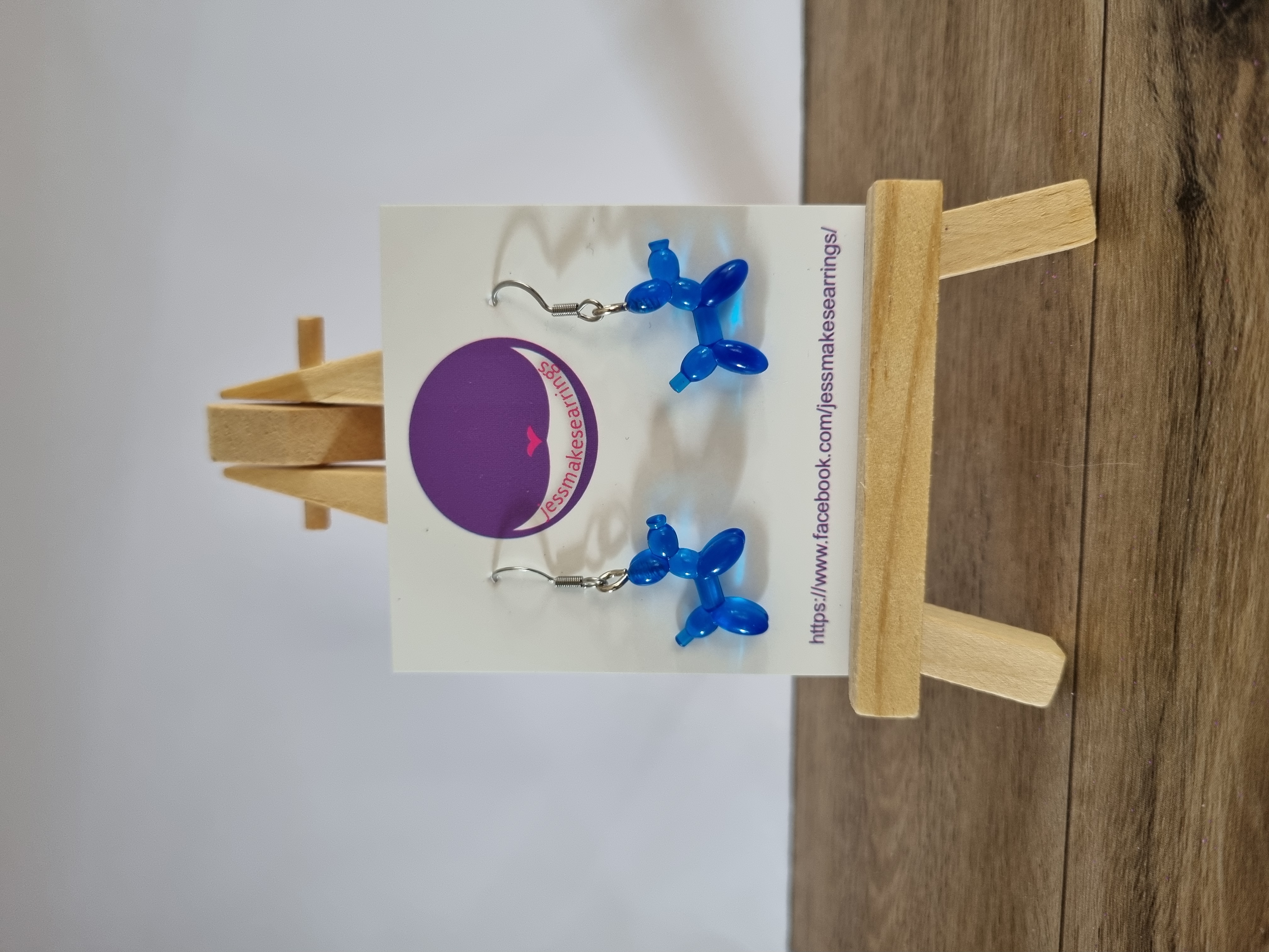 Balloon dog earrings