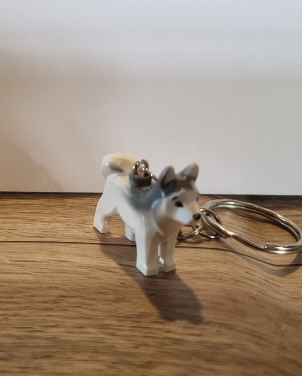 Husky Dog Keychain