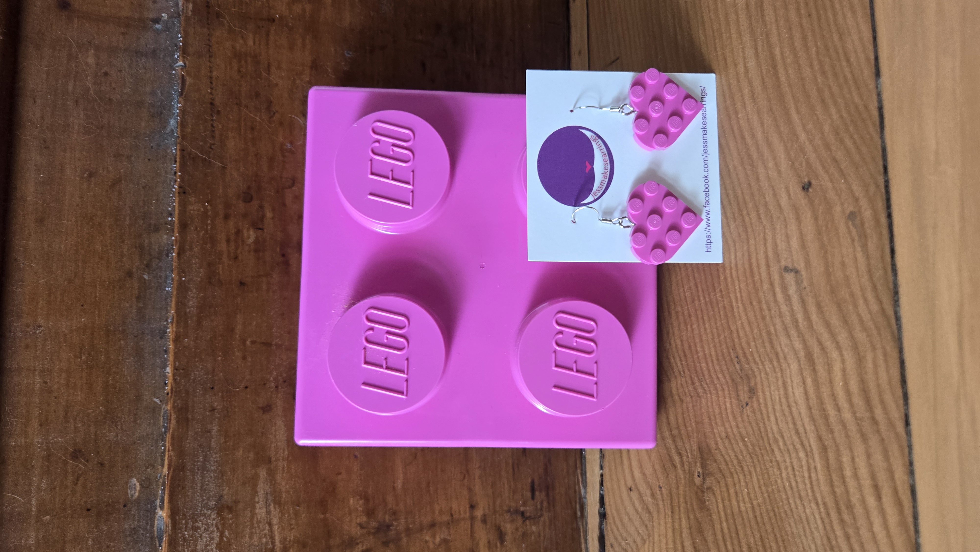 Large heart earrings