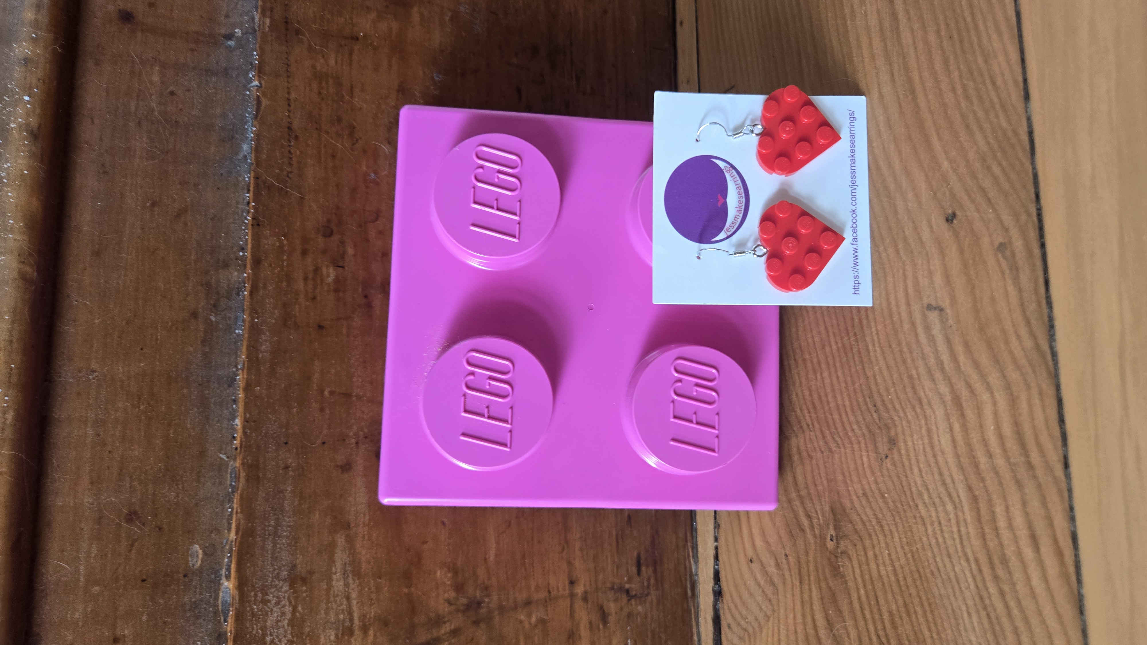 Large heart earrings