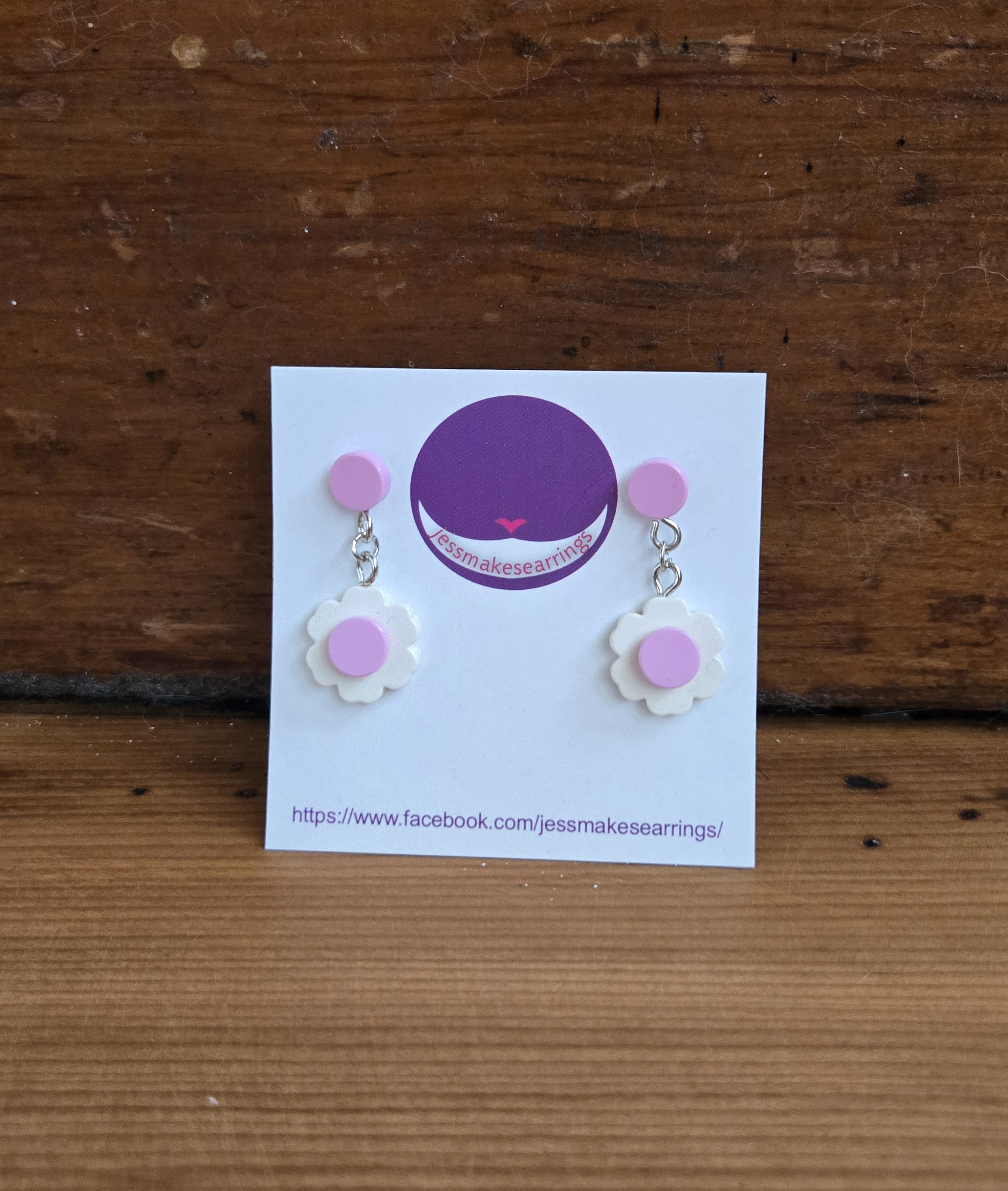 Lego made Flower Earrings