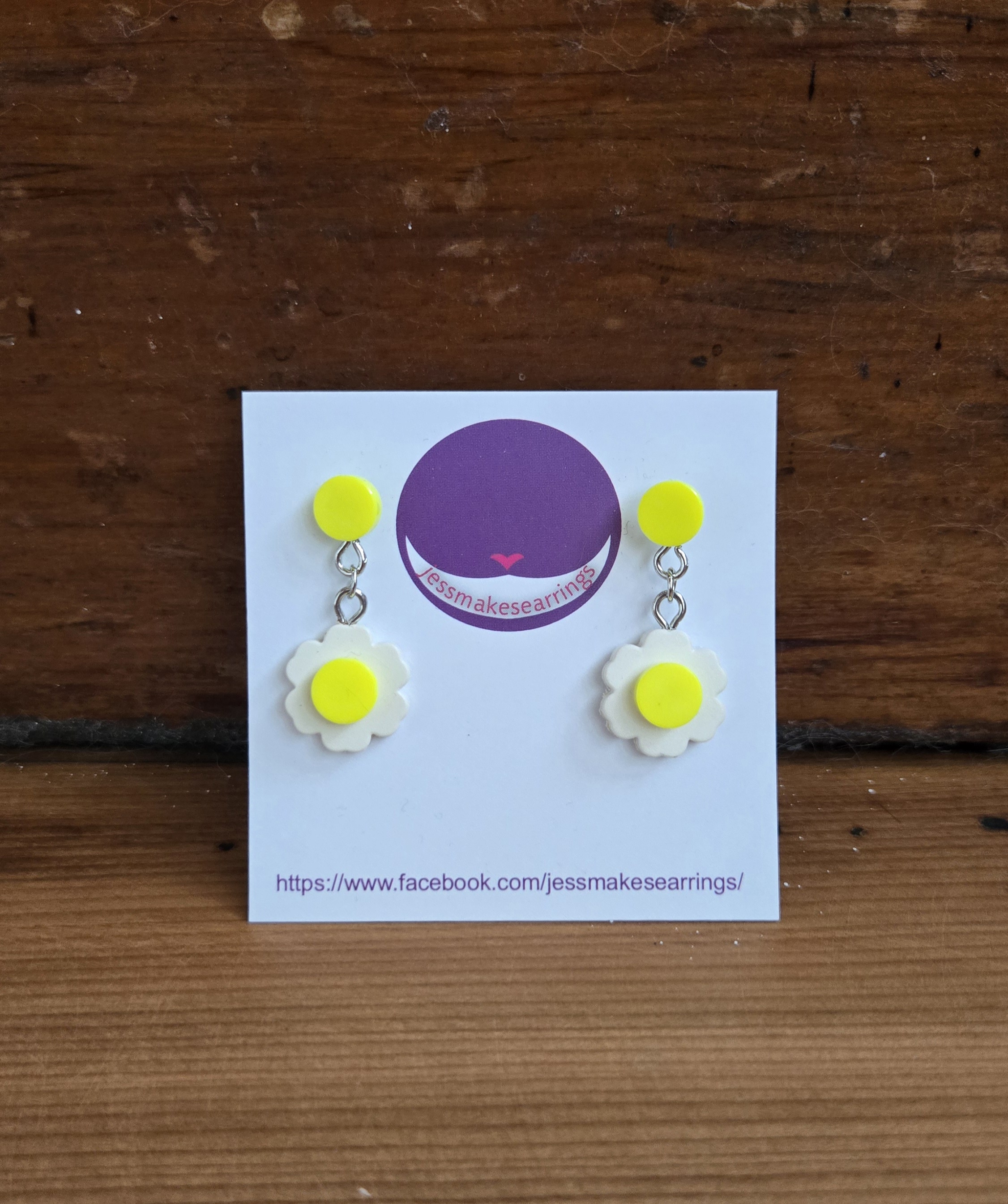 Lego made Flower Earrings