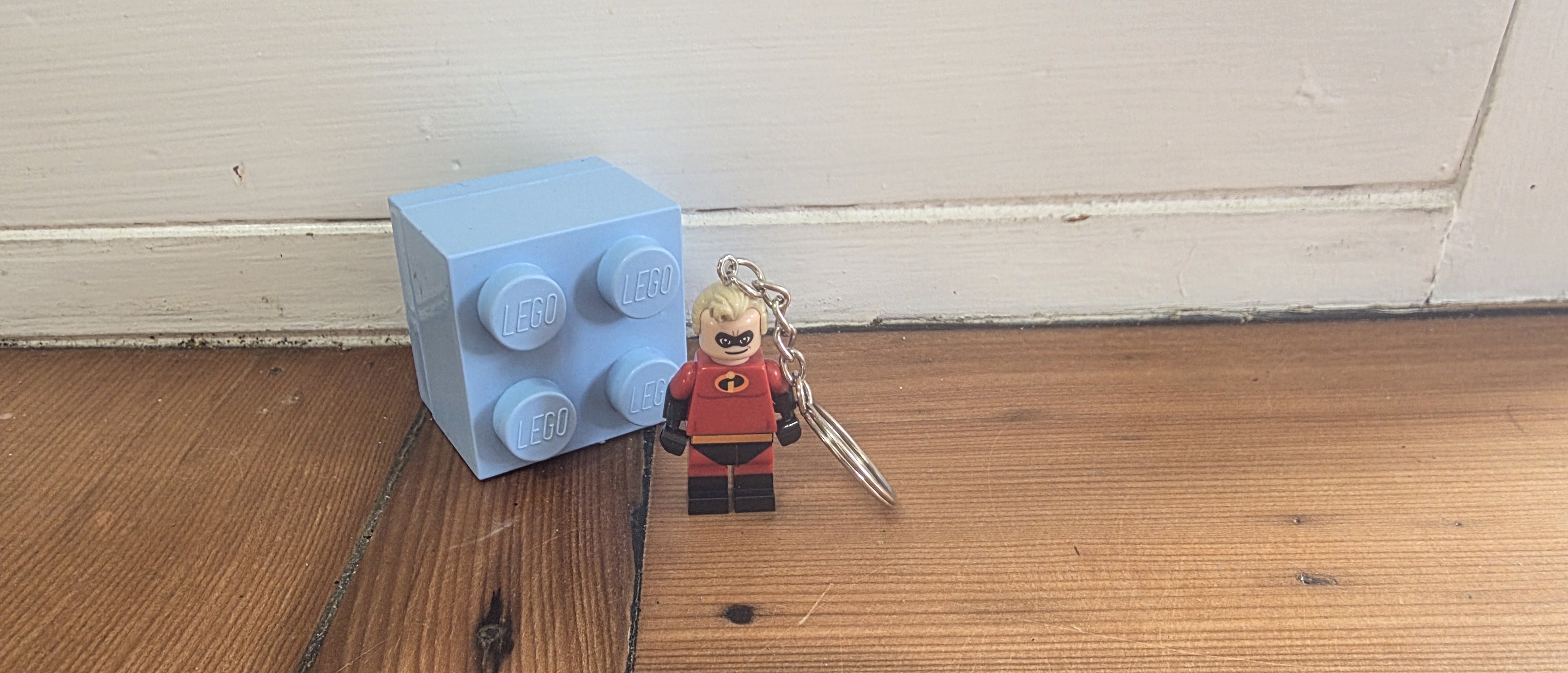 Incredibles minifigure keychain