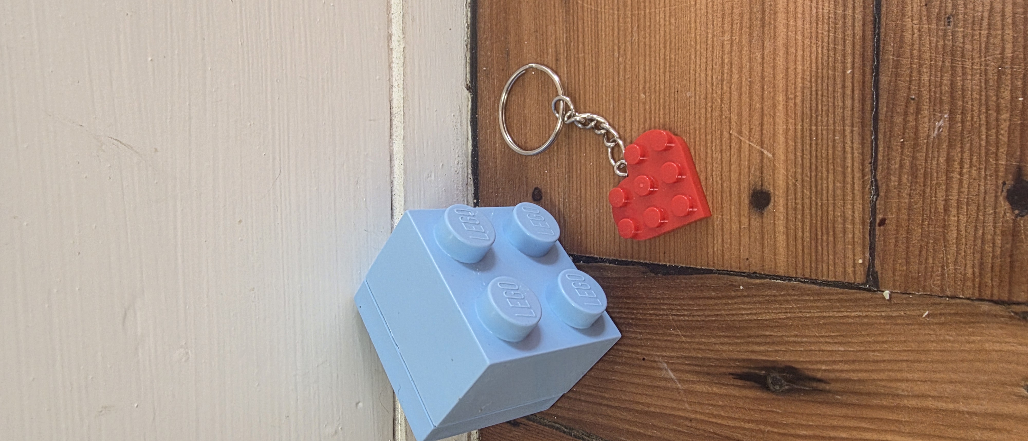 Heart plate keychain 