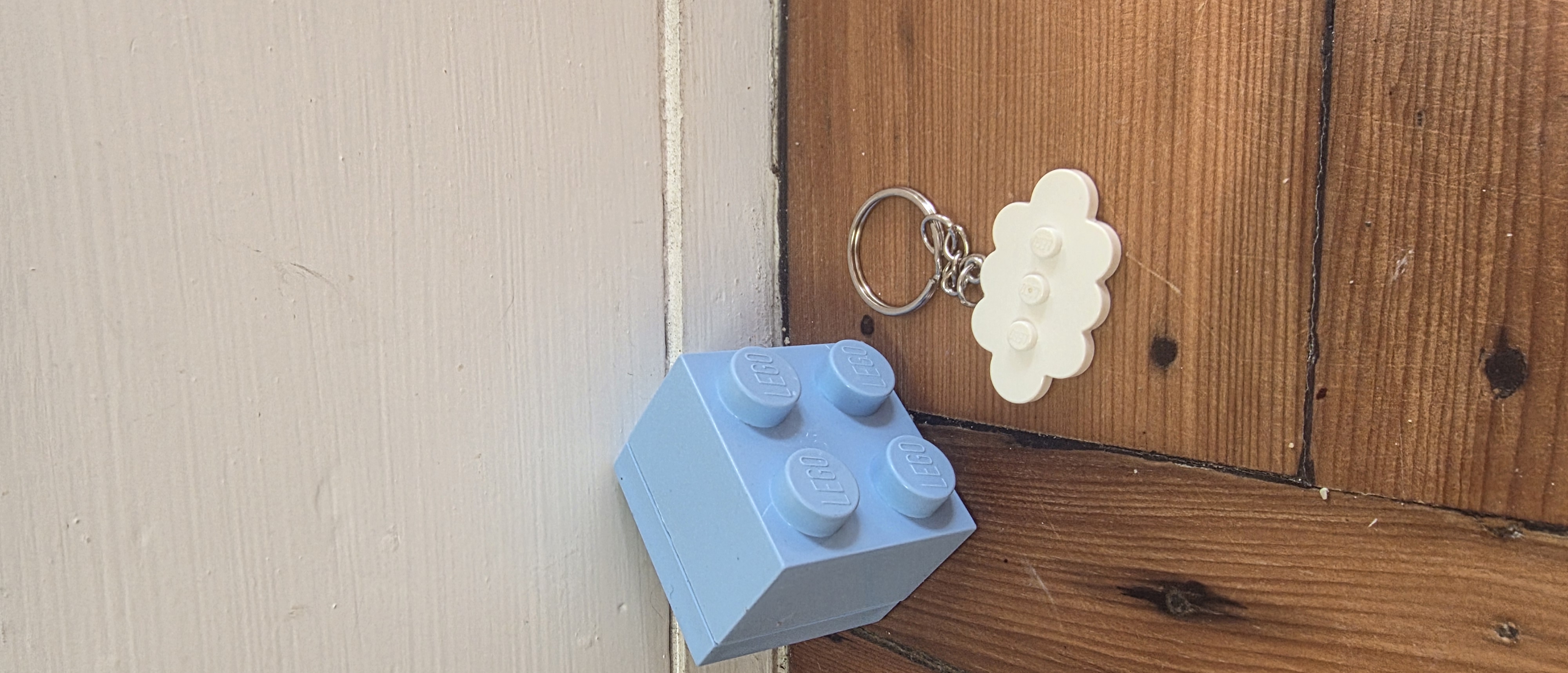 Cloud plate keychain 