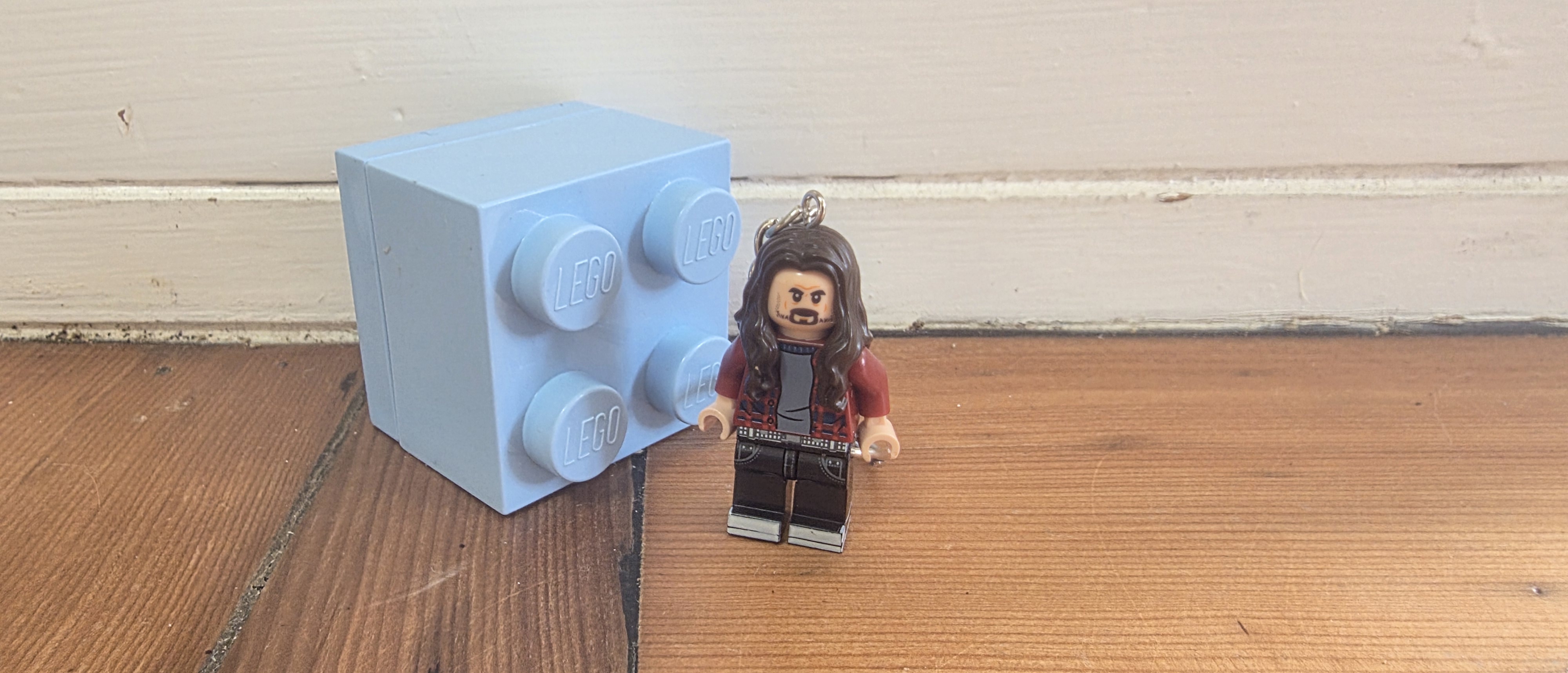 Dave minifig keychain 