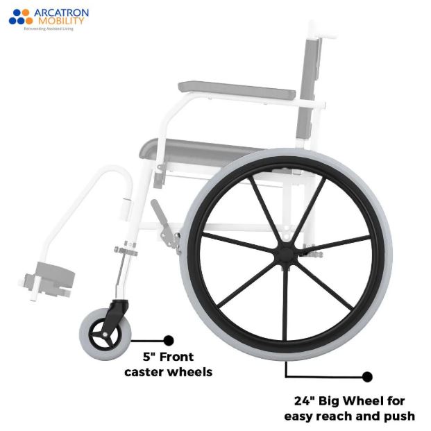 Prime FPS005 | Self Propelled Shower Commode Wheelchair
