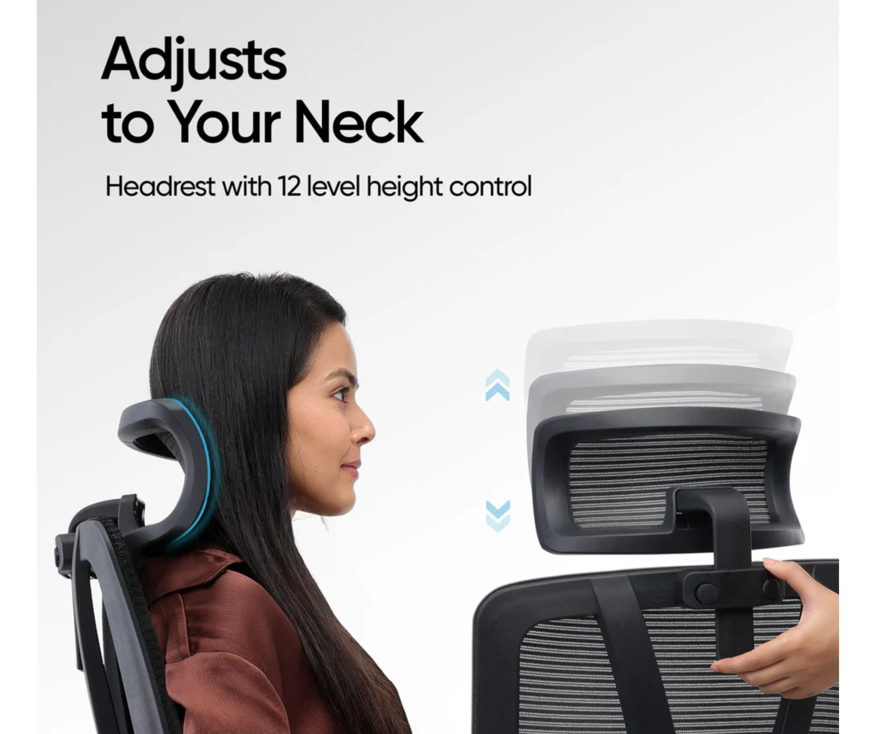 Frido AeroMesh Classic Ergo Chair - With Headrest