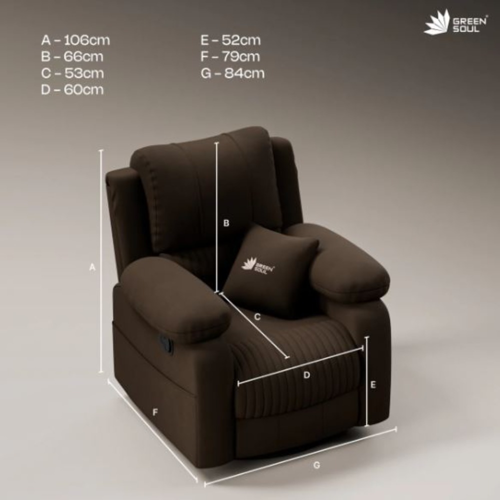Green Soul Laze 2.0 Manual Recliner Sofa