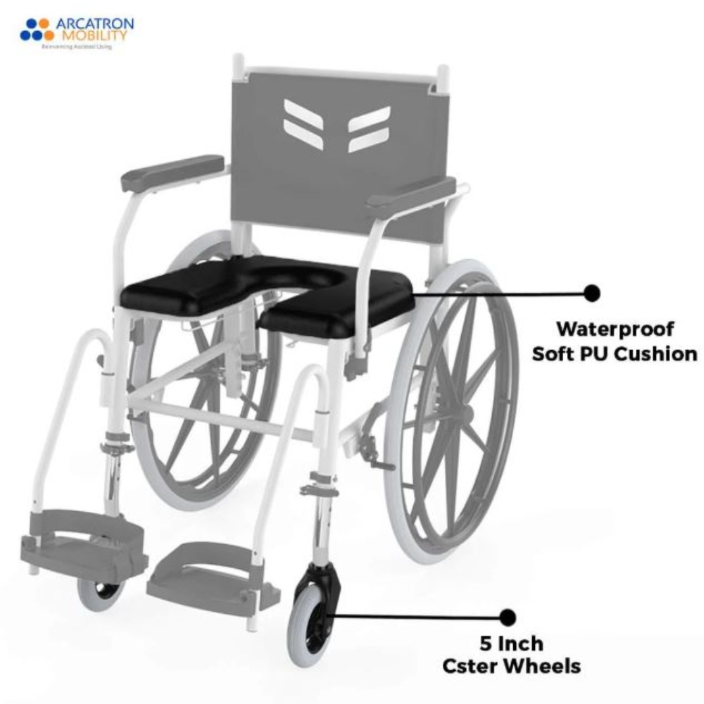 Prime FPS005 | Self Propelled Shower Commode Wheelchair