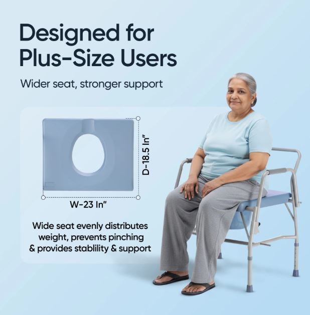 Frido Heavy Duty Commode Chair