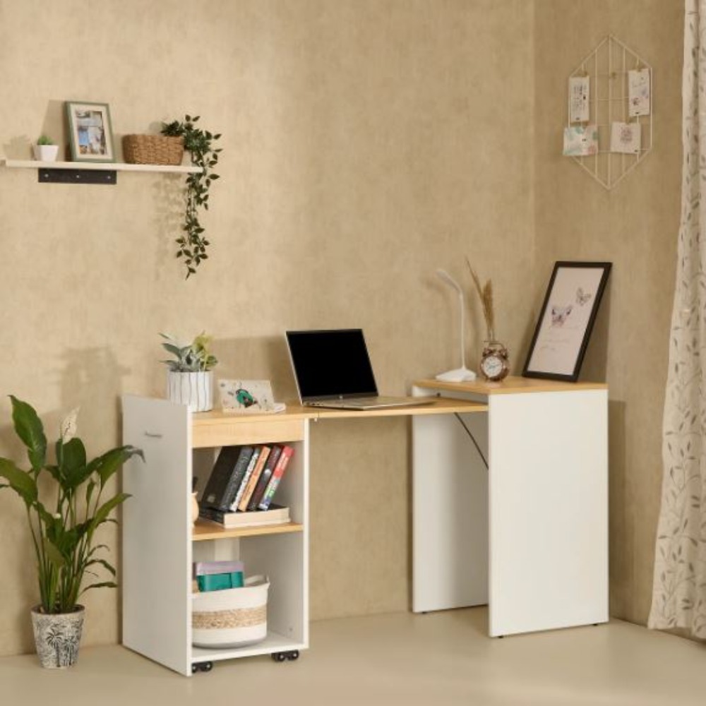 Green Soul Kyoto 4.6ft Study Table with Space-Saving Design