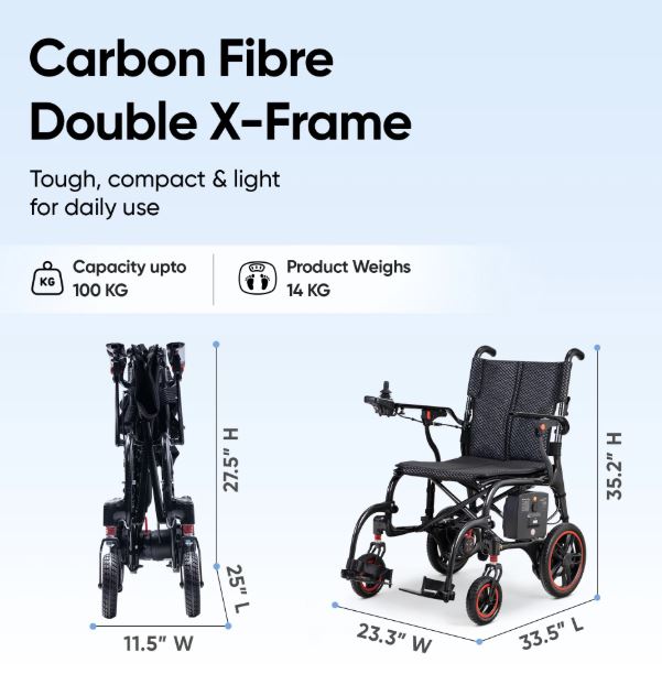 Frido Carbon Fiber X Electric Wheelchair