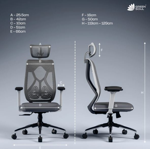 Green Soul Zodiac Superb with Upgraded Cushioned Lumbar Intelli-Adapt Recline Office Chair