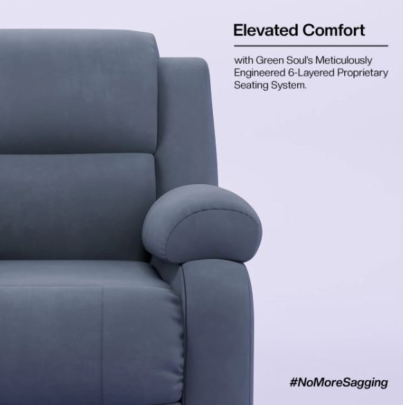 Green Soul Comfy Rocking Revolving and Recliner Sofa