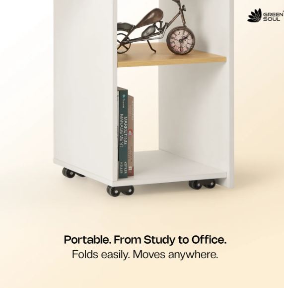 Green Soul Kyoto 4.6ft Study Table with Space-Saving Design