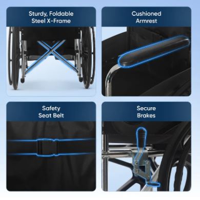 Frido FSS100 | Foldable Wheelchair