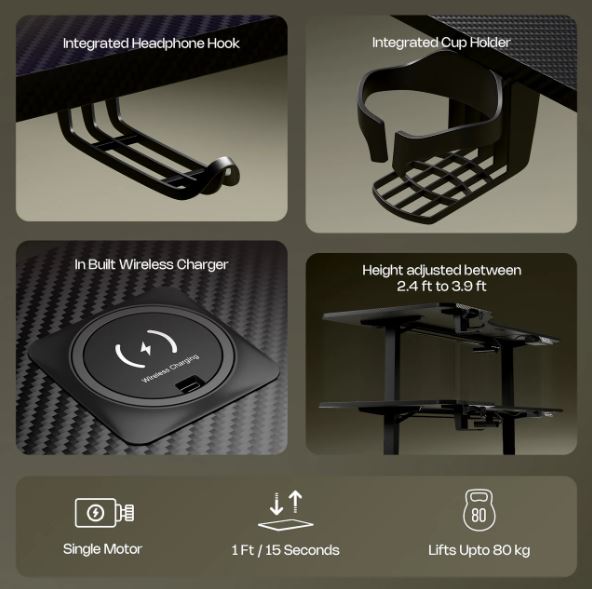 Green Soul Trigger 2.0 Height Adjustable Table